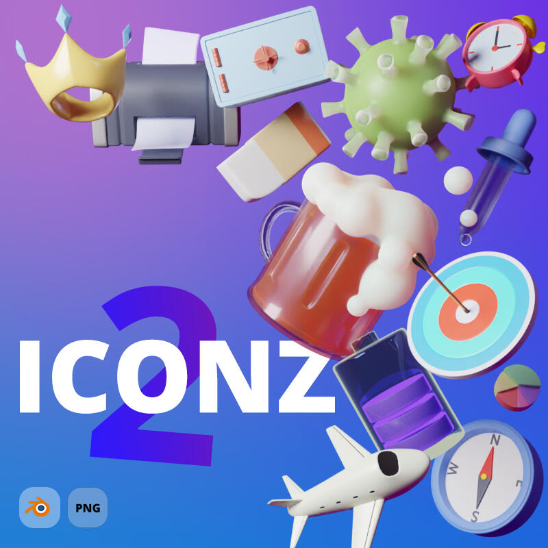 ICONZ - Massive pack of 3D icons