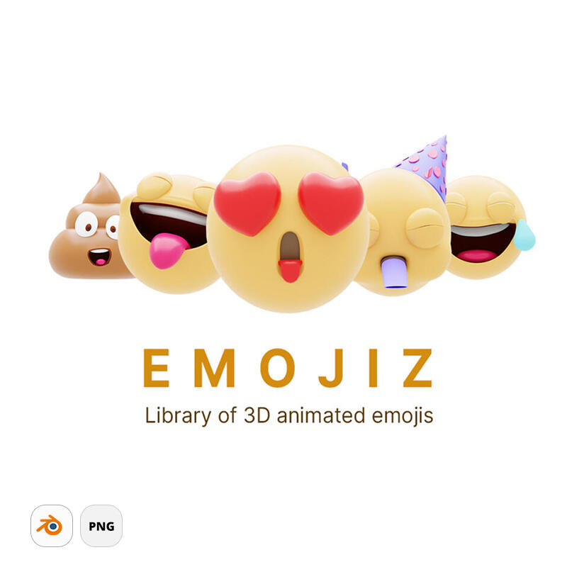 EMOJIZ - library of 3D animated emojis