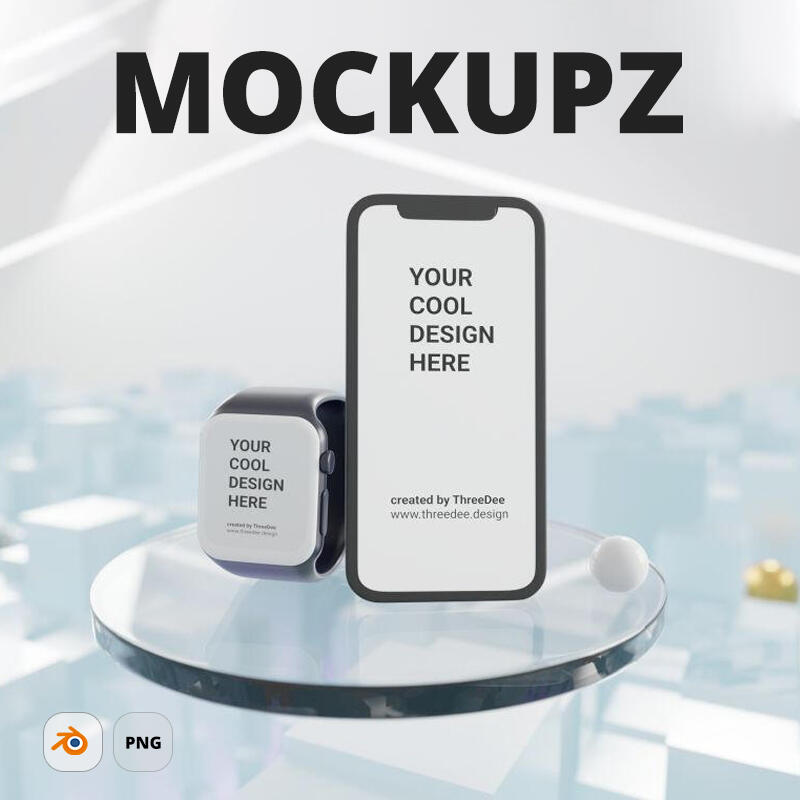 MOCKUPZ - Free 3D mockups scenes