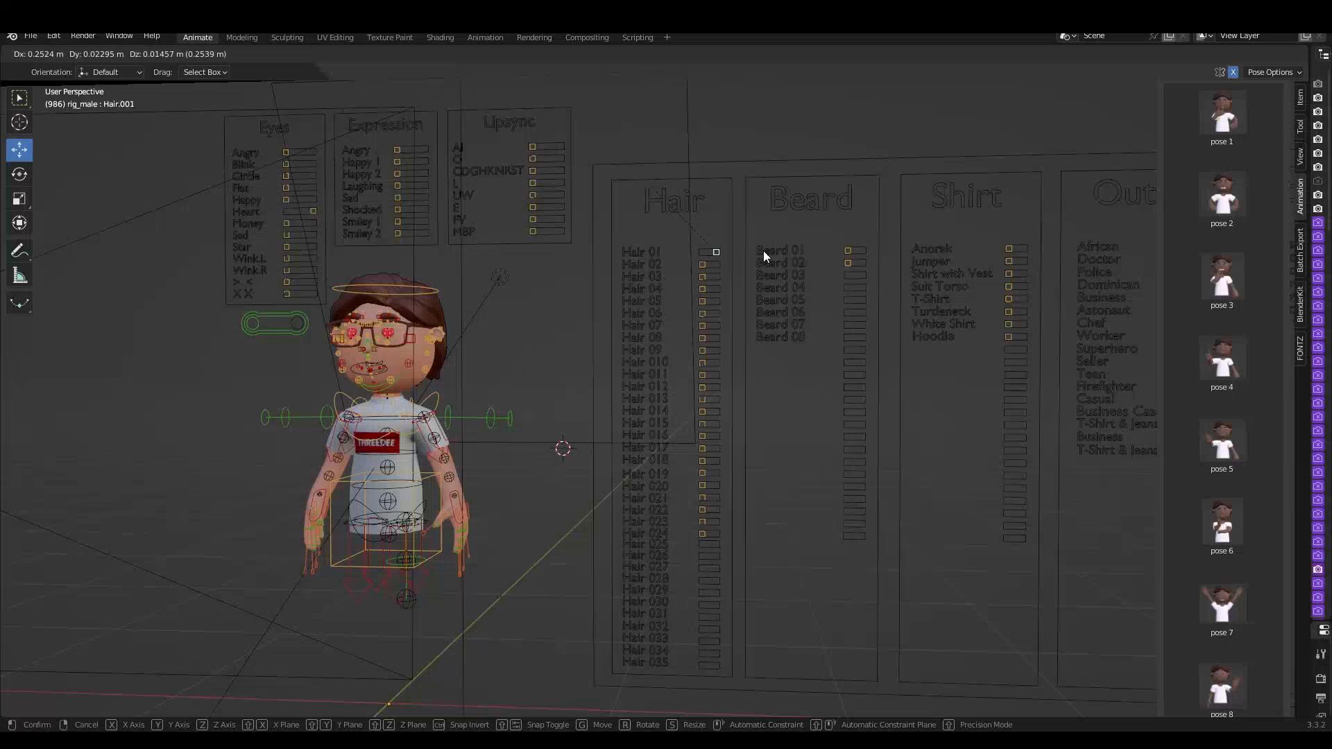 avatarz library of 3d avatars